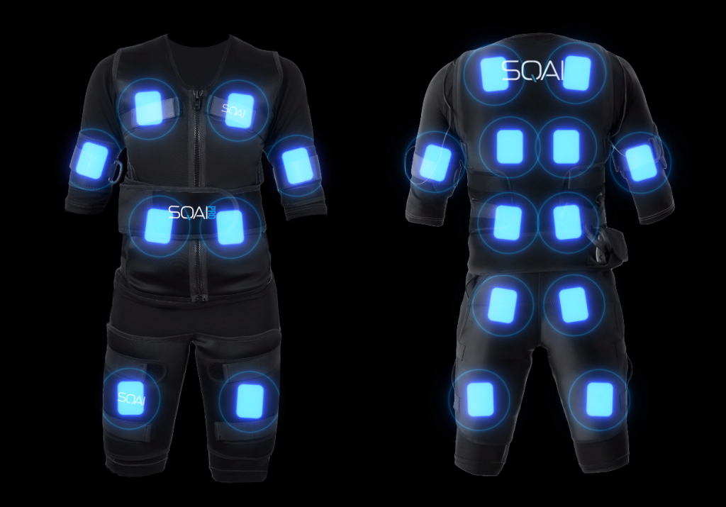 SQAI Suit with EMS Pad Locations